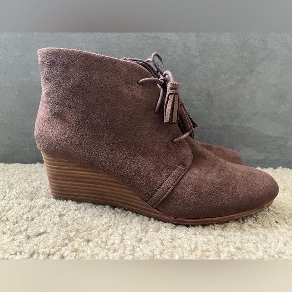 Dr. Scholl’s Dakota Wedge Bootie Dark Brown Size 7 - Picture 4 of 9